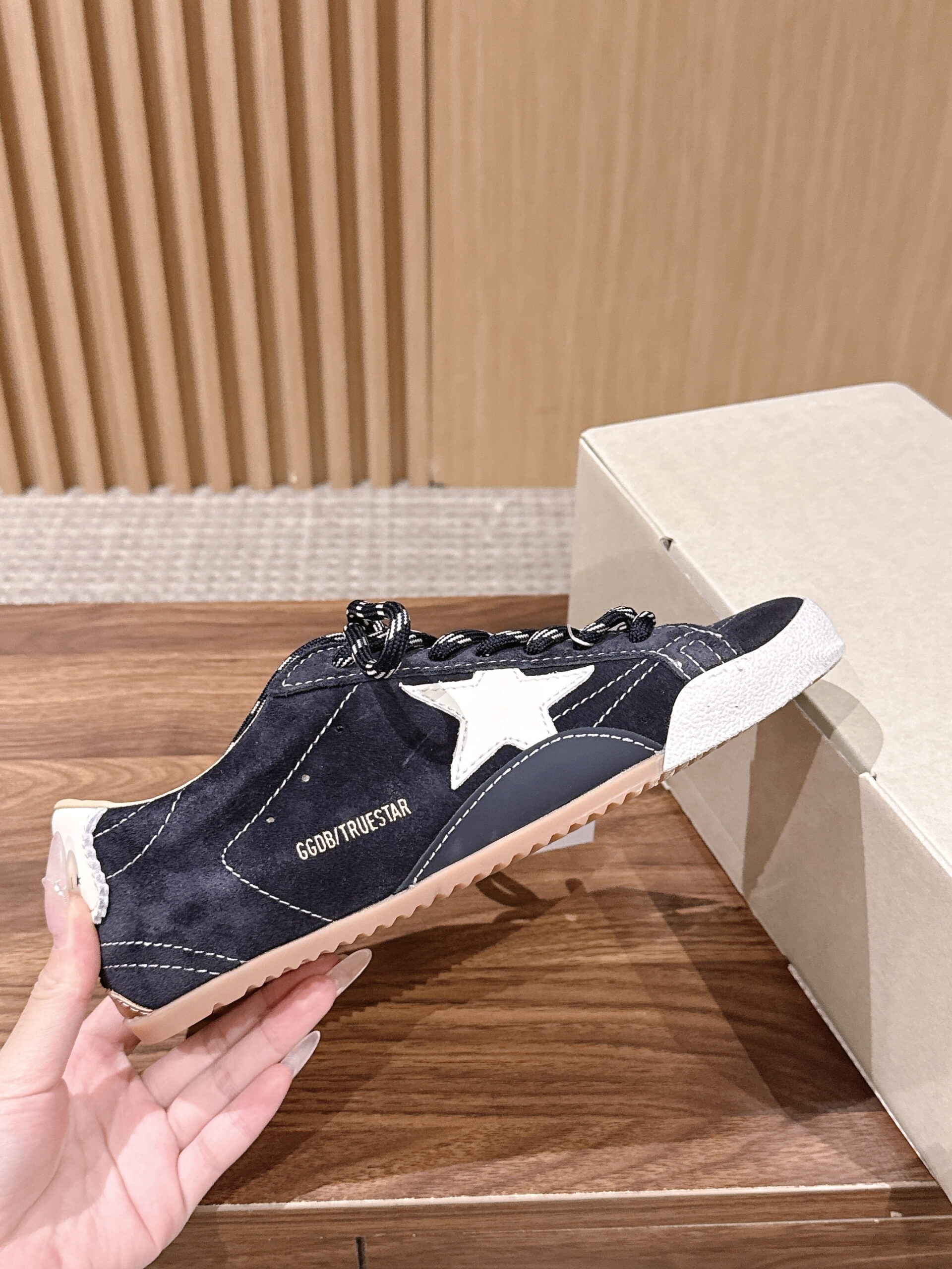 藏蓝星星脏脏鞋