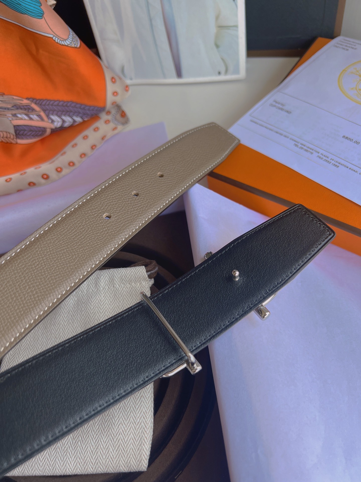 HERMES 레더 벨트