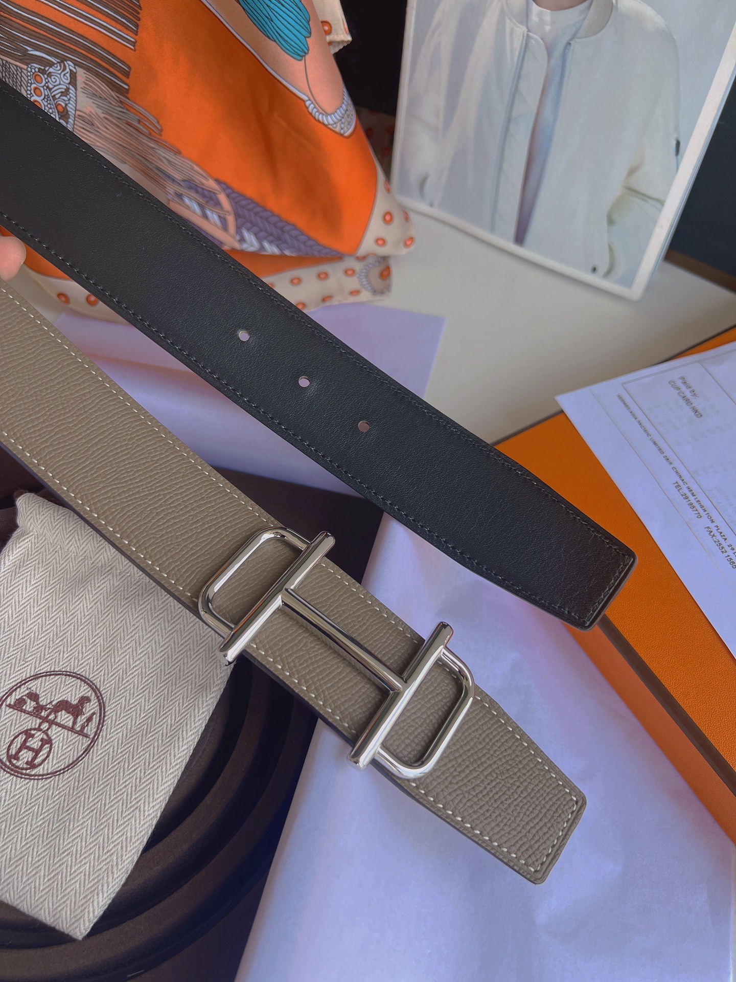HERMES 레더 벨트