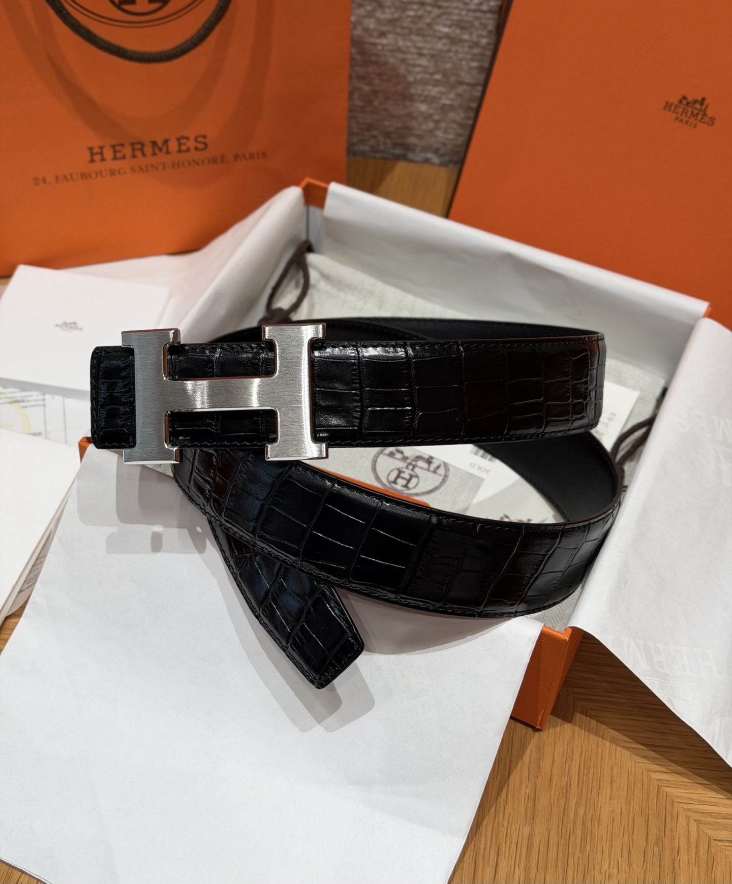 HERMES 레더 벨트